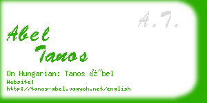 abel tanos business card